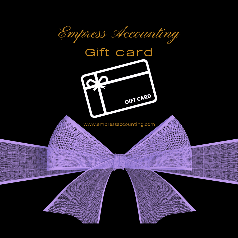 Empress Accounting Gift card